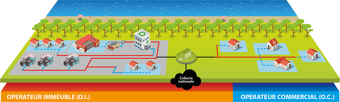 visuel de déploiement de la fibre (bas)